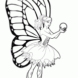 Барби Марипоса и шар