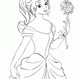 Принцесса держит розу