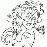 Русалочка с ракушкой