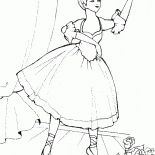 Балерина и сцена