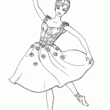 Балерина  в скромном наряде