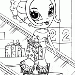 Девушка в магазине одежды