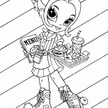 Девушка на роликах