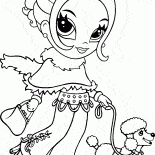 Девушка в панчо