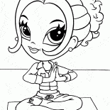 Девушка на йоге