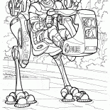 Шагающий полицейский техника