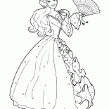 Барби и веер