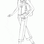 Барби на прогулке