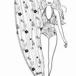 Барби занимается сёрфингом