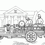 Первая пожарная машина
