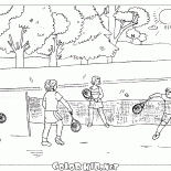 Игра в теннис