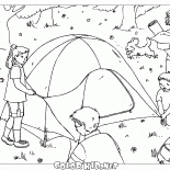 Поход семьи