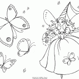 Фея в прекрасном саду