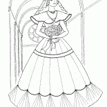 Длинное платье невесты