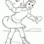 Девочка на коньках