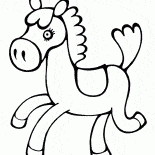 Лошадка из пластмассы