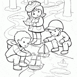 Весенние кораблики