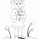 Девочка с одуванчиками 