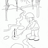 Кораблик плывет по ручейку