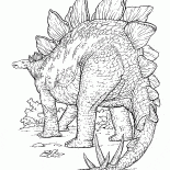 Динозавр с острыми шипами