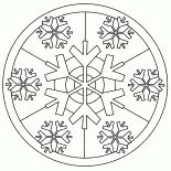 Витраж из снежинок