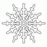 Красивая снежинка