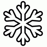 Простая снежинка
