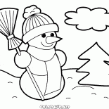 Снеговик на страже