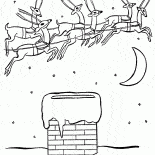 Повозка Санты в городе