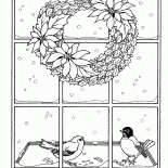 Снег за окном