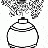 Игрушка на ветке ёлки