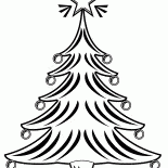 Светящиеся верхушка ёлки