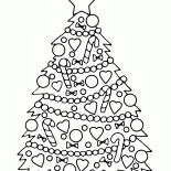 Новогодняя елка с украшениями